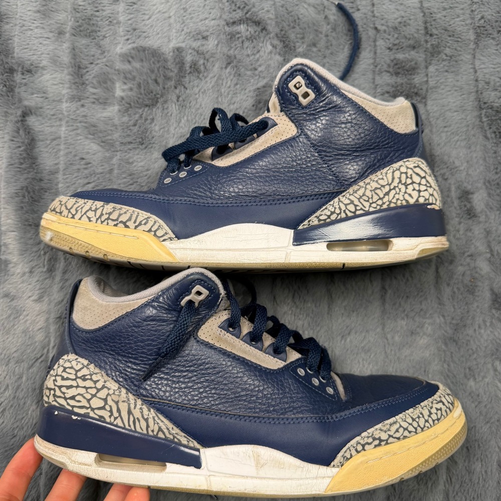 Nike Air Jordan 3 Retro Midnight Navy Georgetown CT8532-401 Mens 10.5